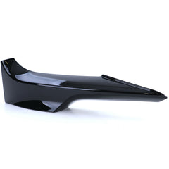 Front Spoiler Splitter Flossen Flaps Schwarz Glanz Passend für 3er E92 E93 Mit Sport Paket 2006-2010