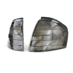 Seitenblinker Blinker Schwarz Smoke Paar für Mercedes Benz C-Klasse W202 1993-2000