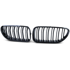 Kühlergrill Nieren Grille Grill Doppelsteg Schwarz Glanz Passend für 6er F06 F12 F13