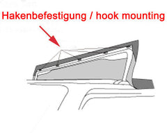 Cappotta nero da finestrino tinto Softtop Capotte sostituzione padiglione