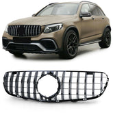 GT Kühlergrill Panamericana Chrom für Mercedes Benz GLC X253 mit Frontkamera 2015-2019