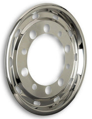 Edelstahl-Radkappen Vorderachse Auskleidungen LKW 11,75x 22,5" ET120 Breitreifen