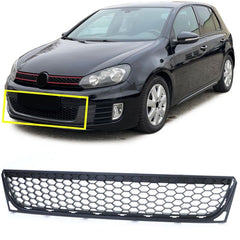 Gitter Wabengrill Kühlergrill Schwarz für VW Golf 6 GTI GTD 2008-2012