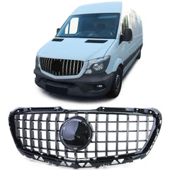 Frontgrill Kühlergrill Grill Chrom für Mercedes Sprinter W906 Facelift 2013-2018