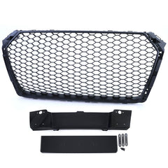 Wabengrill Kühlergrill Grill Schwarz für Audi A4 B9 8W 2015-2019