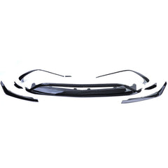 Aero-Kit Flaps Splitter Frontspoiler Front Spoiler Schwarz für Mercedes Benz A Klasse W176 AMG Line 2015-2018