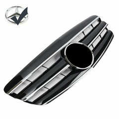 Kühlergrill Grill Schwarz Chrom mit Stern Emblem für Mercedes S-Klasse W221 VFL 2005-2009