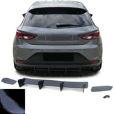Heckdiffusor Ansatz Splitter Schwarz Glanz für Seat Leon 3 5F Cupra 2012-2016