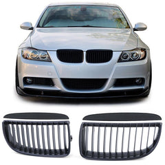 Kühlergrill Grill Schwarz Matt Passend für 3er E90 E91 2005-2008