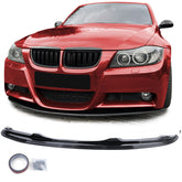 Front Spoiler Splitter Lippe Schwarz Passend für 3er E90 E91 2005-2008