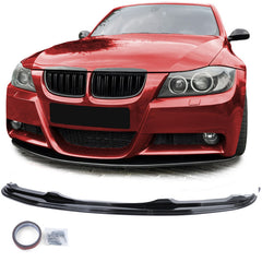 Front Spoiler Splitter Lippe Schwarz Passend für 3er E90 E91 2005-2008