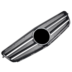 Grill Kühlergrill Frontgrill Schwarz für Mercedes C Klasse W204 S204 2007-2014