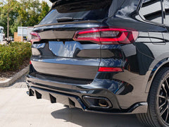 3-teilig Diffusor Heckdiffusor Schwarz Glanz für BMW X5 G05 M Paket 2018-2023 OHNE ABE