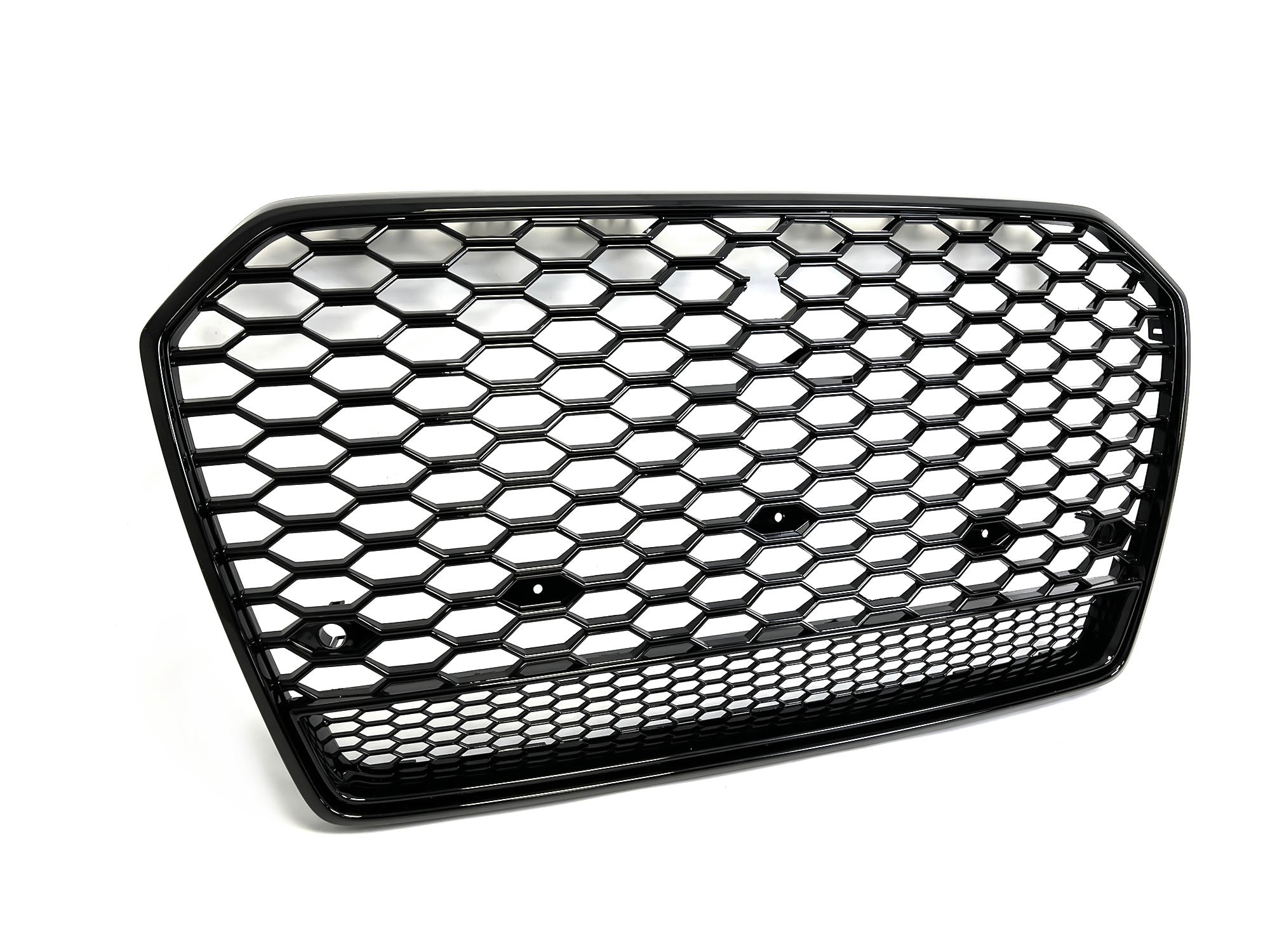 Wabengrill Kühlergrill Grill Schwarz für Audi A6 S6 C7 4G Limo Avant S Line MOPF 2015-2018