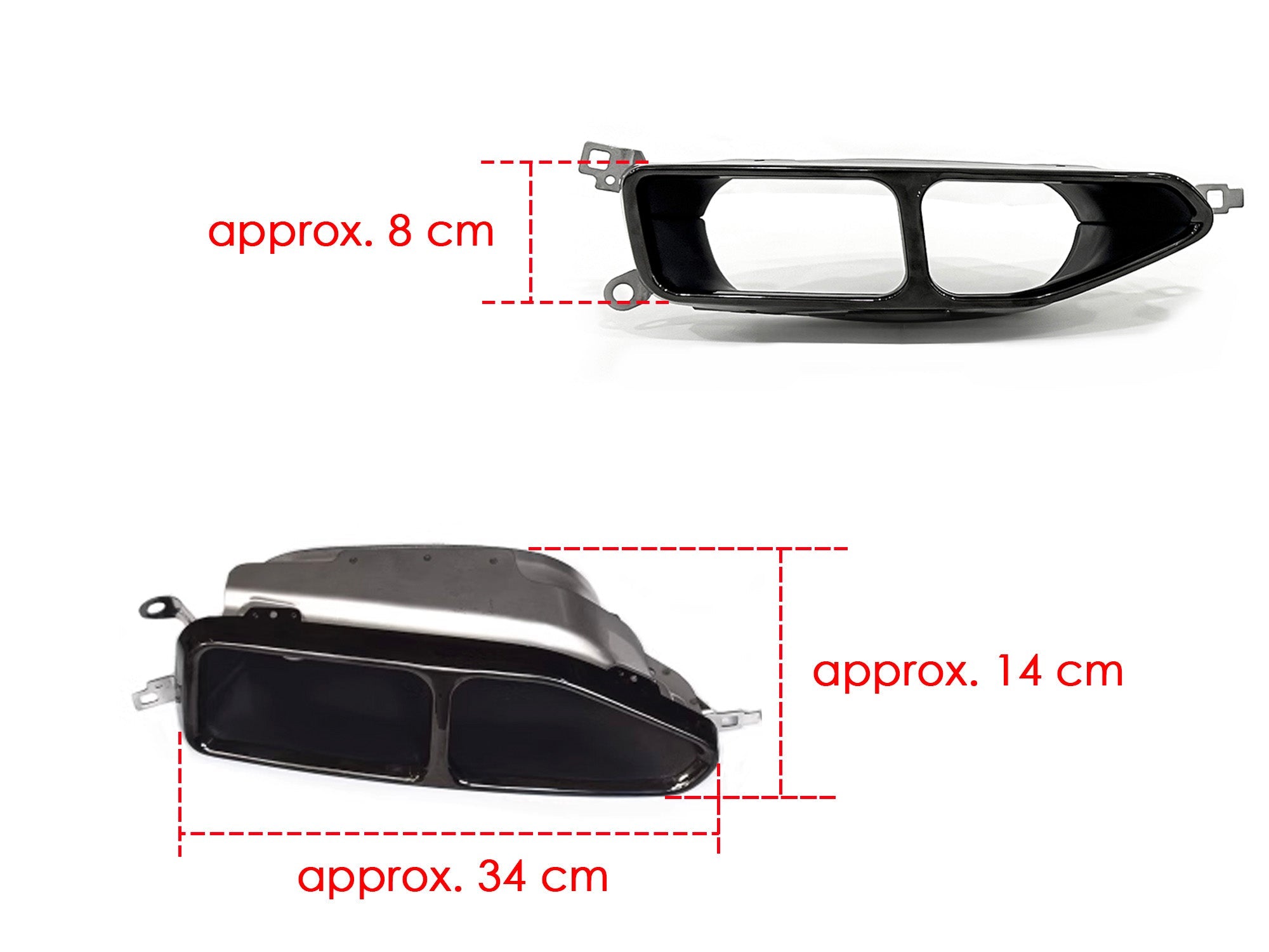 NEU Sport Optik Auspuffblenden Endrohr Auspuff Chrom Passend für 7er G11 G12 19-21 et238