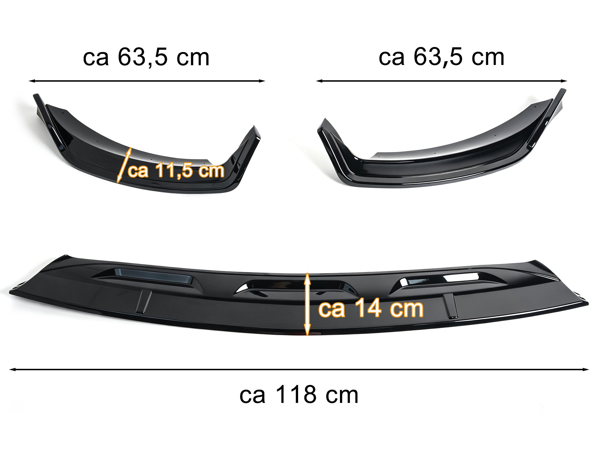 Schwarz Stoßstange Spoiler Lippe Frontspoiler für Mercedes GLE W167 C167 AMG Line 19-23 ohne ABE