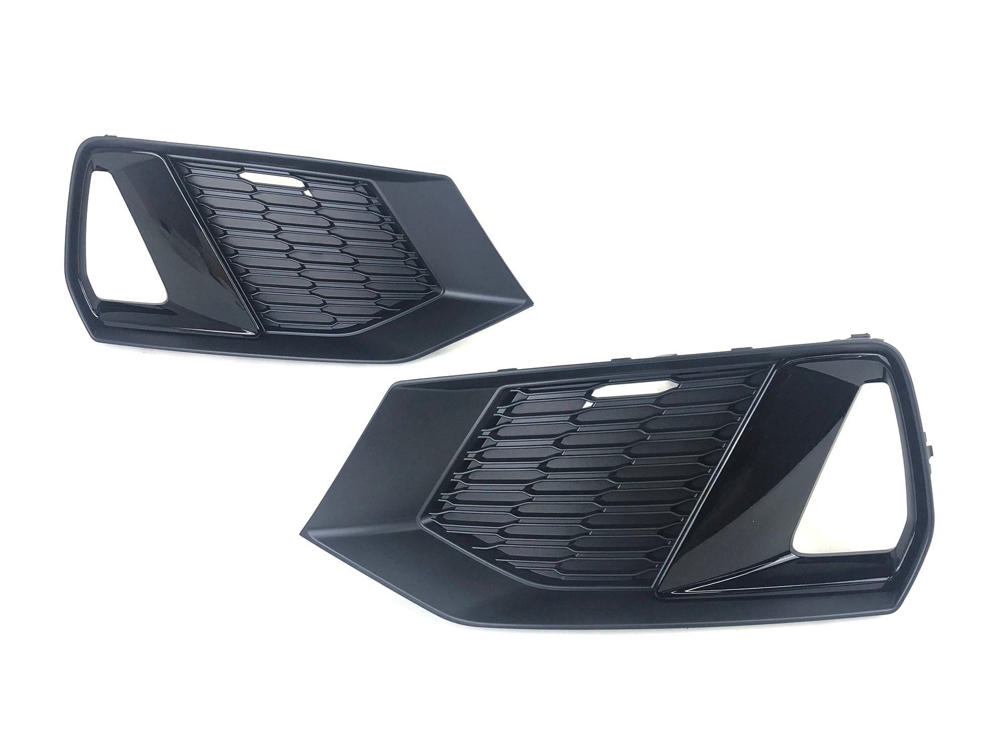 Lüftungsgitter Nebelscheinwerfer Blenden Gitter Schwarz für Audi A7 C8 S Line S7 18+