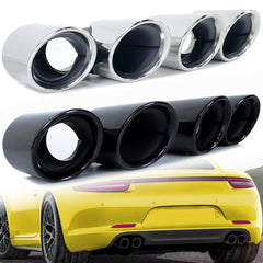Auspuffblenden Exhaust Endrohre Auspuff Blenden für Porsche Carrera 911 991.1 2013-2015
