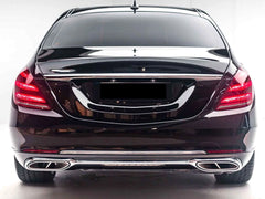 NEU Auspuffblenden Auspuff Endrohr für Mercedes Benz S Klasse W222  mit AMG Line Facelift ab18 et253