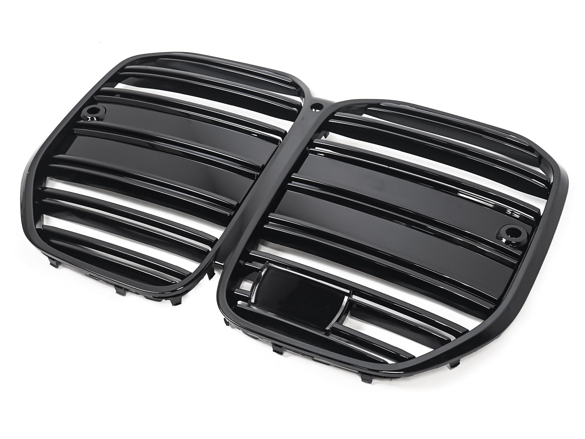 Schwarz Doppelsteg Kühlergrill Grill Frontgrill für BMW 4er G22 G23 mit ACC ab 2020