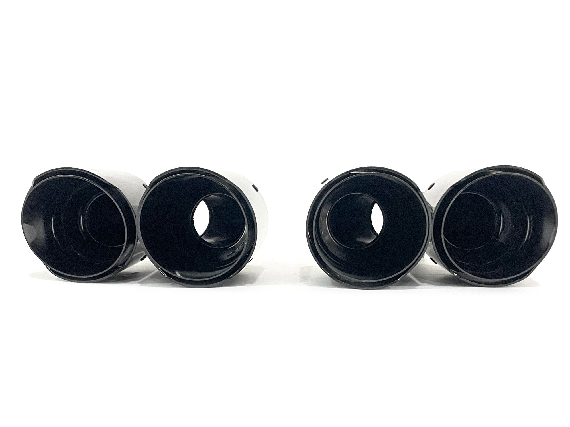NEU Glanz Carbon Fiber Auspuffblende Endrohre Sportauspuff Passend für Universal 62-65mm et280