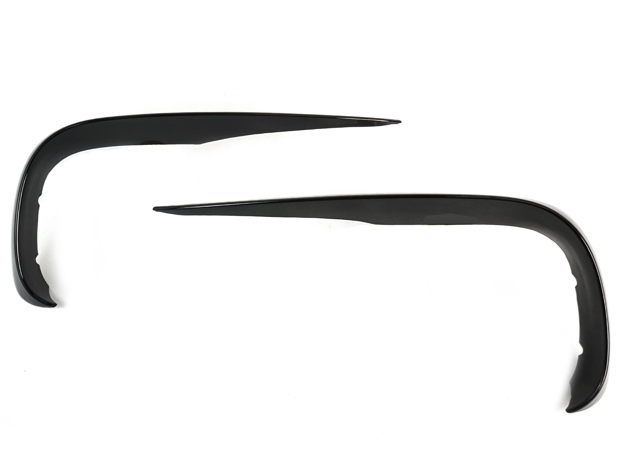 Schwarz vorne Stoßstange Flossen Aero Flaps Flics für Mercedes Benz E Kl. W213 mit AMG Line 16-20