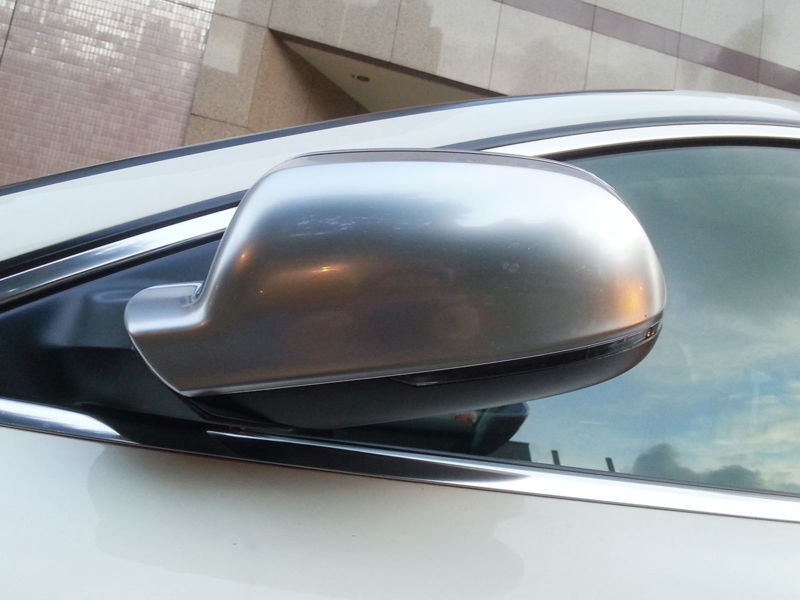 Alu Matt Chrom Spiegelkappen für AUDI A3 8P S3 RS3 2010-2013 Facelift SideAssist mc14
