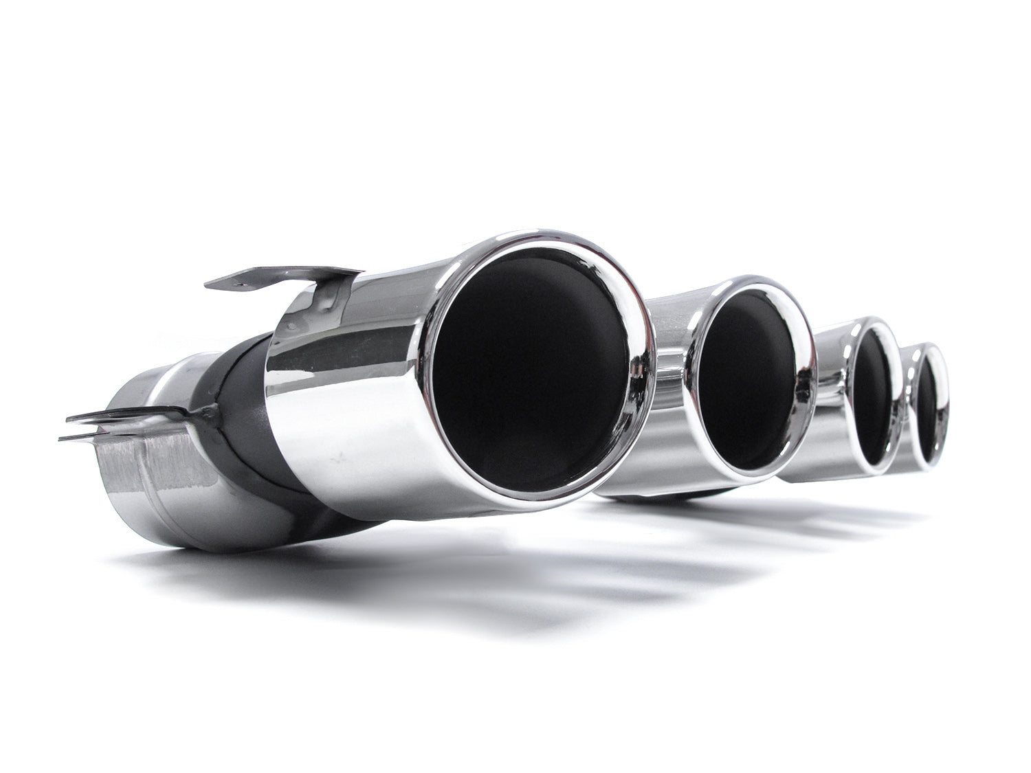 NUR FÜR BENZIN Diffusor Heckdiffusor + Auspuff Chrom für Mercedes E-Klasse W213 AMG Line MODF ab 07.2020 di125