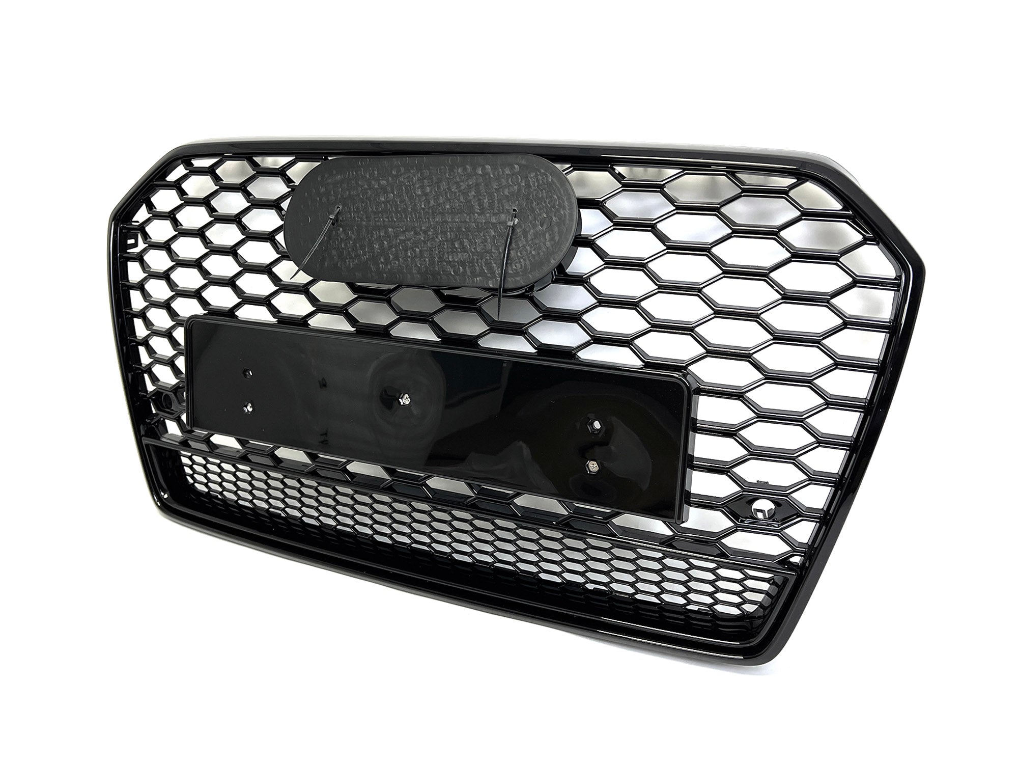 Wabengrill Kühlergrill Grill Schwarz für Audi A6 S6 C7 4G Limo Avant S Line MOPF 2015-2018