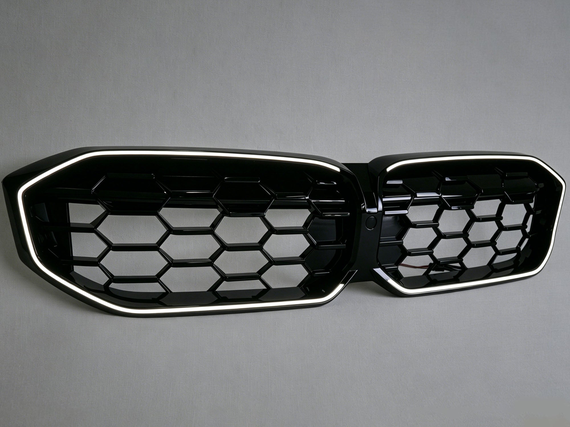 Schwarz LED Diamantgrill Kühlergrill Grill für BMW 3er G20 G28 G21 LCI 23+