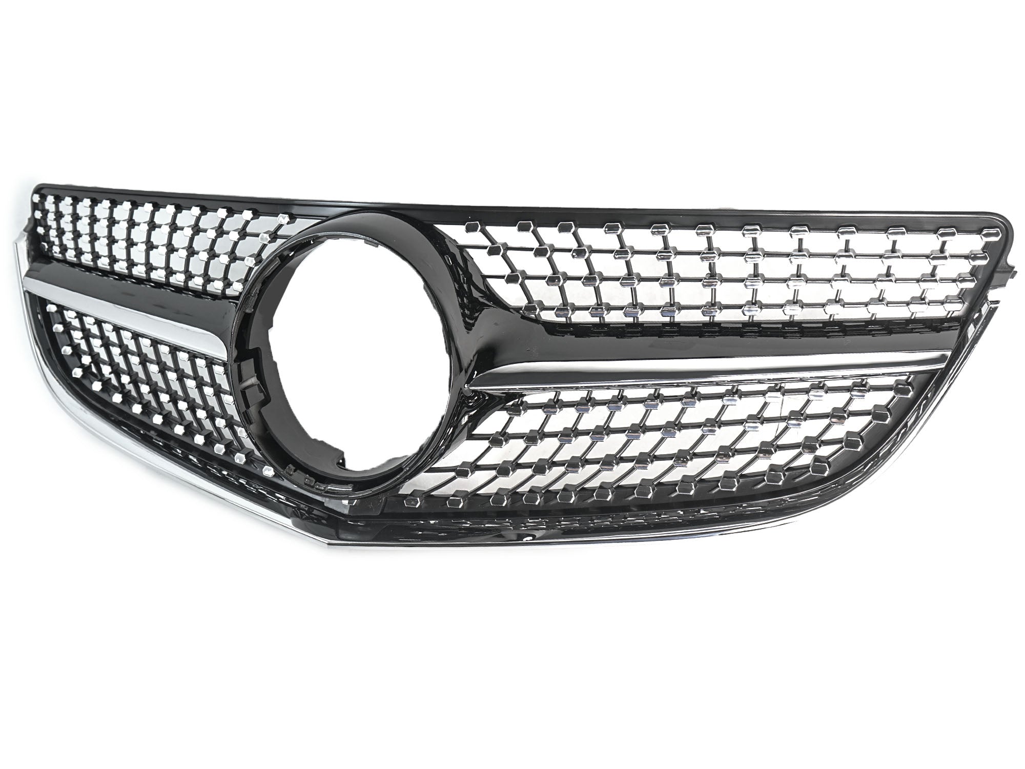 Diamant Frontgrill Kühlergrill Schwarz für Mercedes E Klasse C207 Coupe A207 Cabrio 2013-2017 fg187