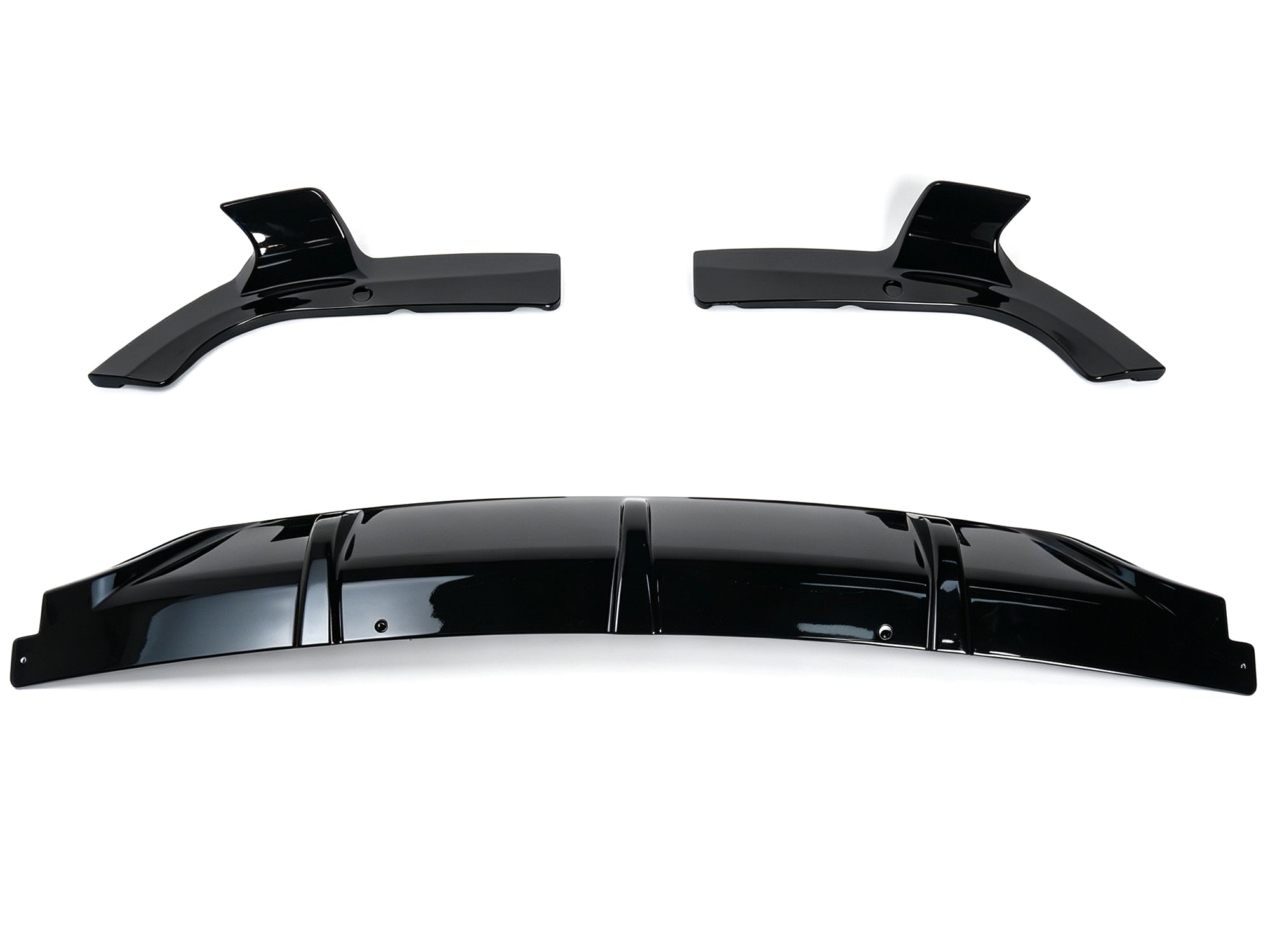 3-teilig Diffusor Heckdiffusor Schwarz Glanz für BMW X6 G06 M Paket 2019+ OHNE ABE
