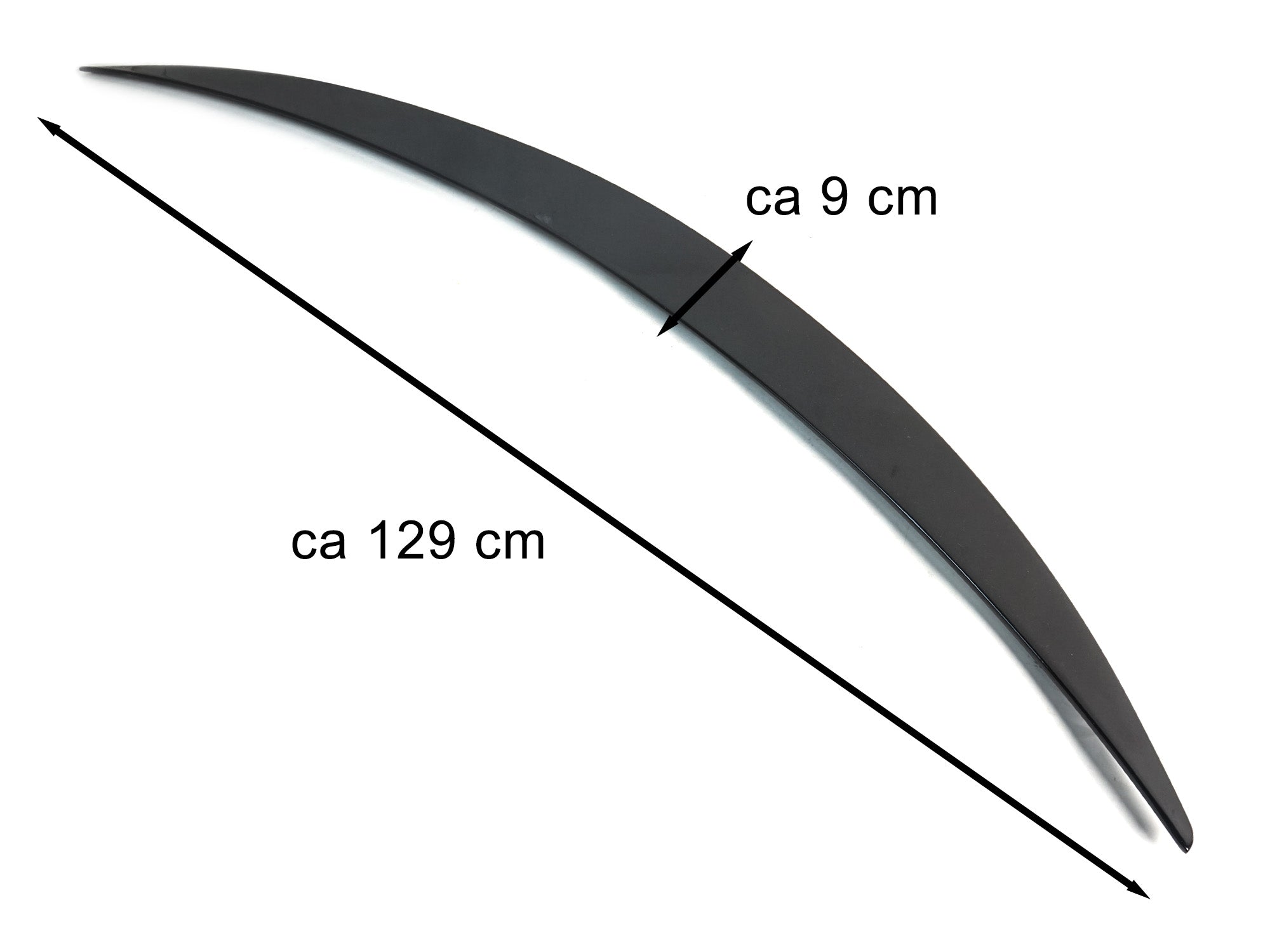 Heckspoiler Spoiler Lippe Schwarz Glanz für Mercedes Benz S Klasse W223 Limo 2020+