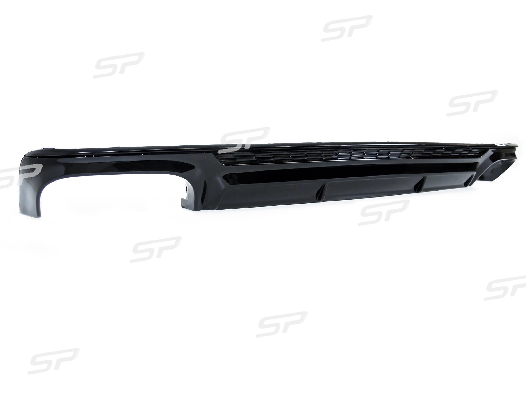 Diffusor Heckdiffusor + Auspuffblenden Chrom für AUDI A6 C8 Limo Avant S-Line ab 2018 di162