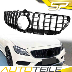 GT Optik Kühlergrill Panamericana Schwarz für Mercedes Benz CLS W218 C218 Facelift 2014-2018 fg83