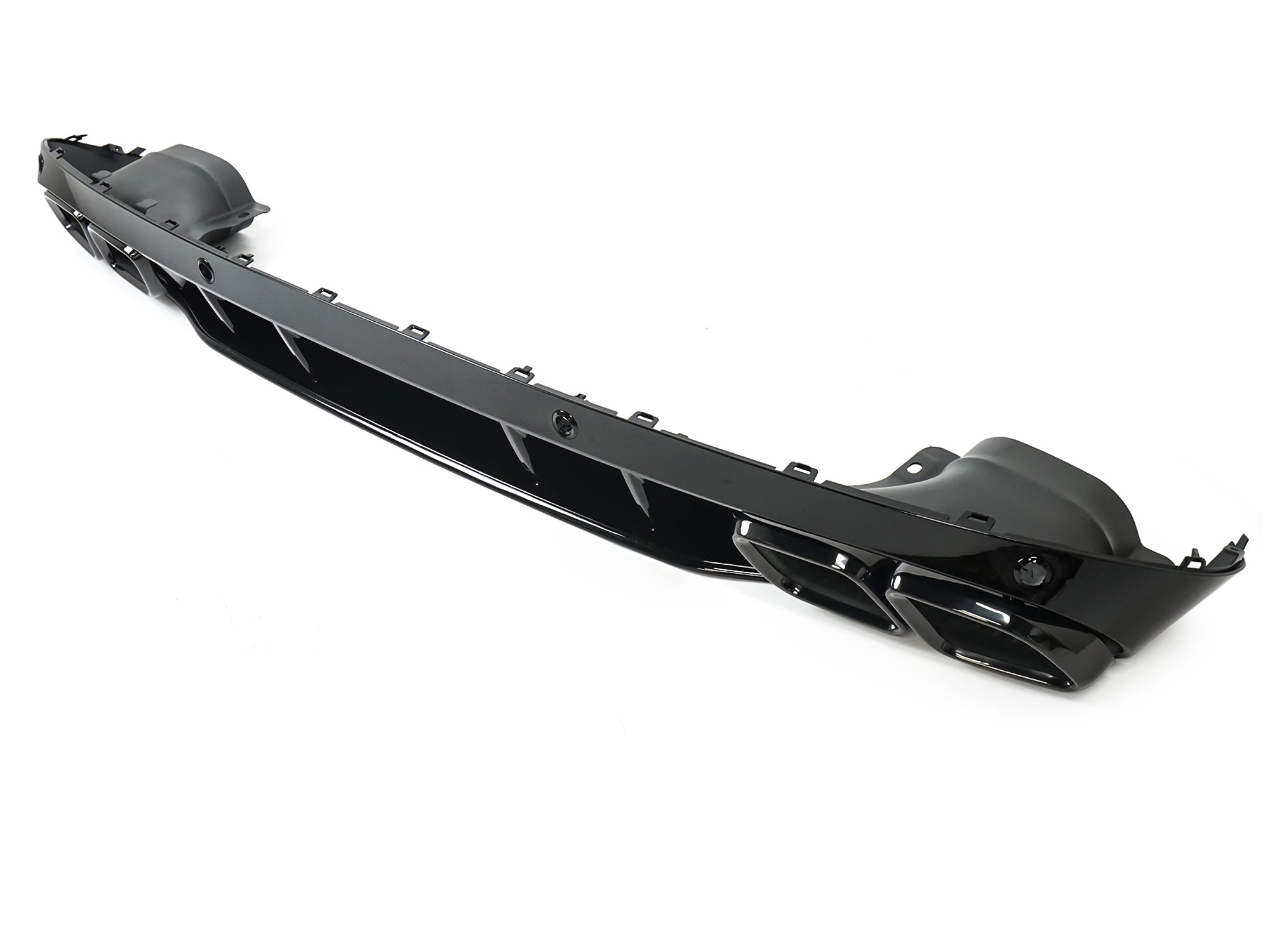 C63s Look Heckdiffusor Diffusor Auspuff Schwarz für Mercedes W205 S205 Seriens.