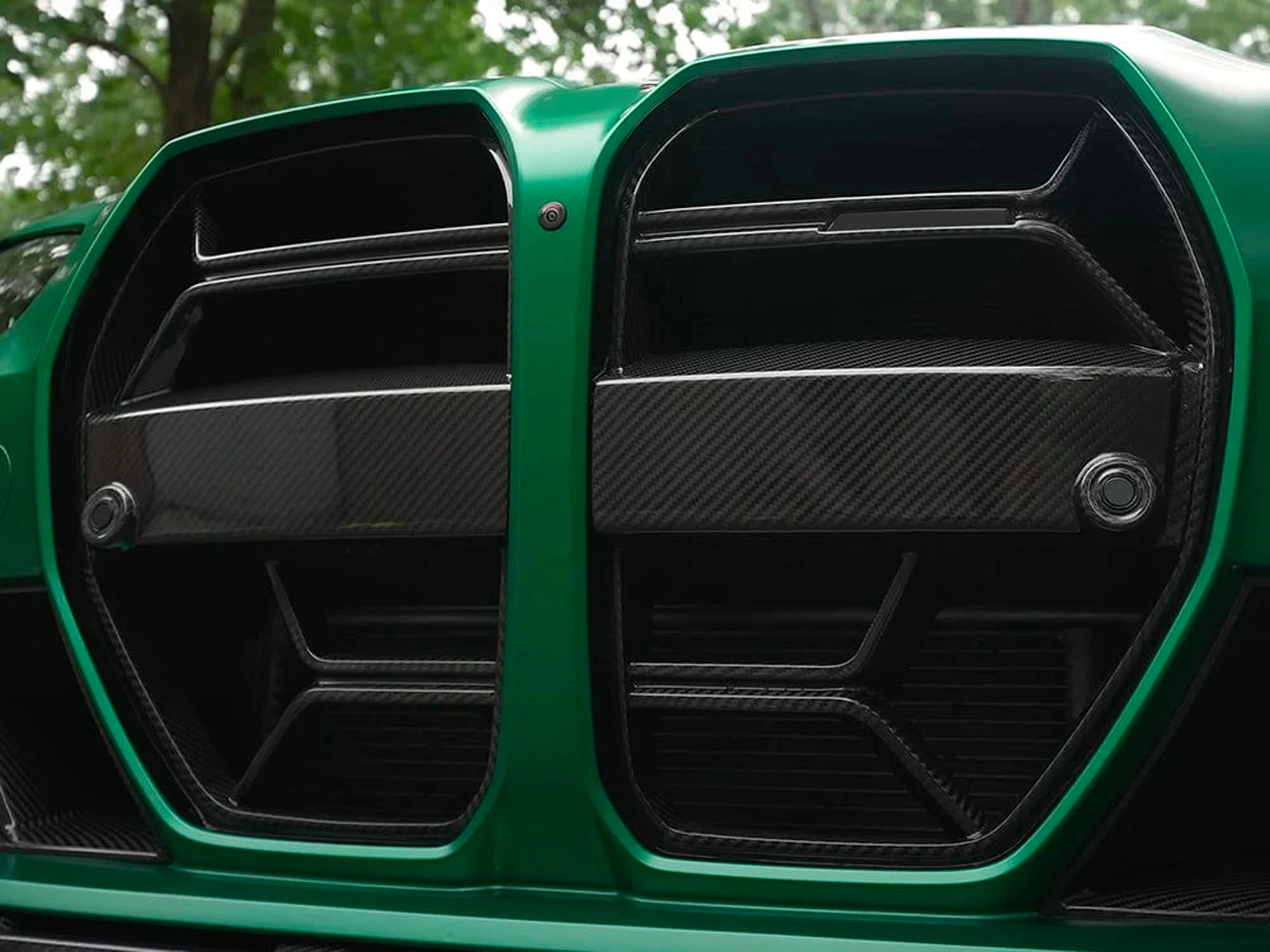 Carbon Look Kühlergrill Grill Frontgrill CS Stil für BMW M3 G80 M4 G82 G83 2020+