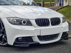 Front Spoiler Splitter Ecken Ansätze Schwarz für 3er E92 E93 Coupe Cabrio M-Paket 2006-2010