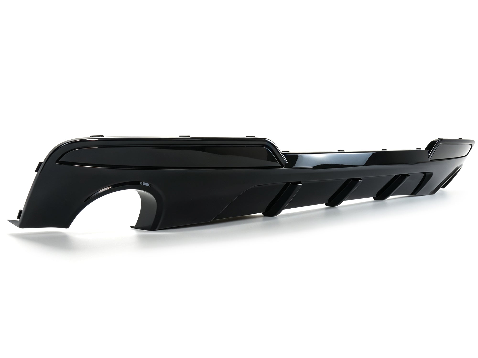 Schwarz Glanz Heckdiffusor Diffusor für BMW 5er F10 F11 M Paket 10-17 OHNE ABE