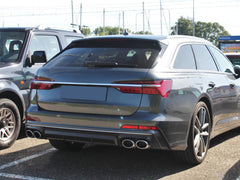 Diffusor Heckdiffusor + Auspuffblenden Chrom für AUDI A6 C8 Limo Avant S-Line ab 2018 di162