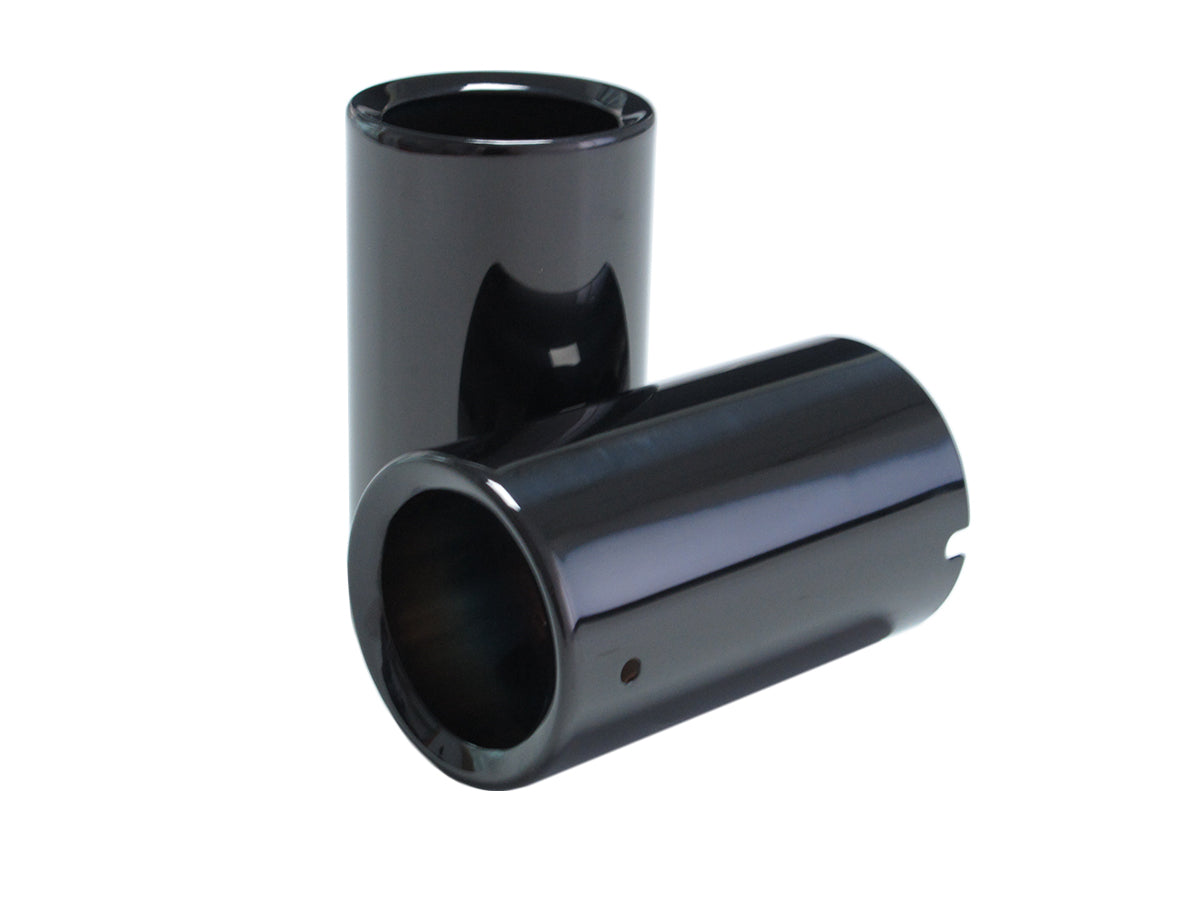 70mm Schwarz Auspuffblenden Endrohre Endrohrblende (L+R) Passend für 1er F20 125d 2er F22 3er F30 325d 330d bm78
