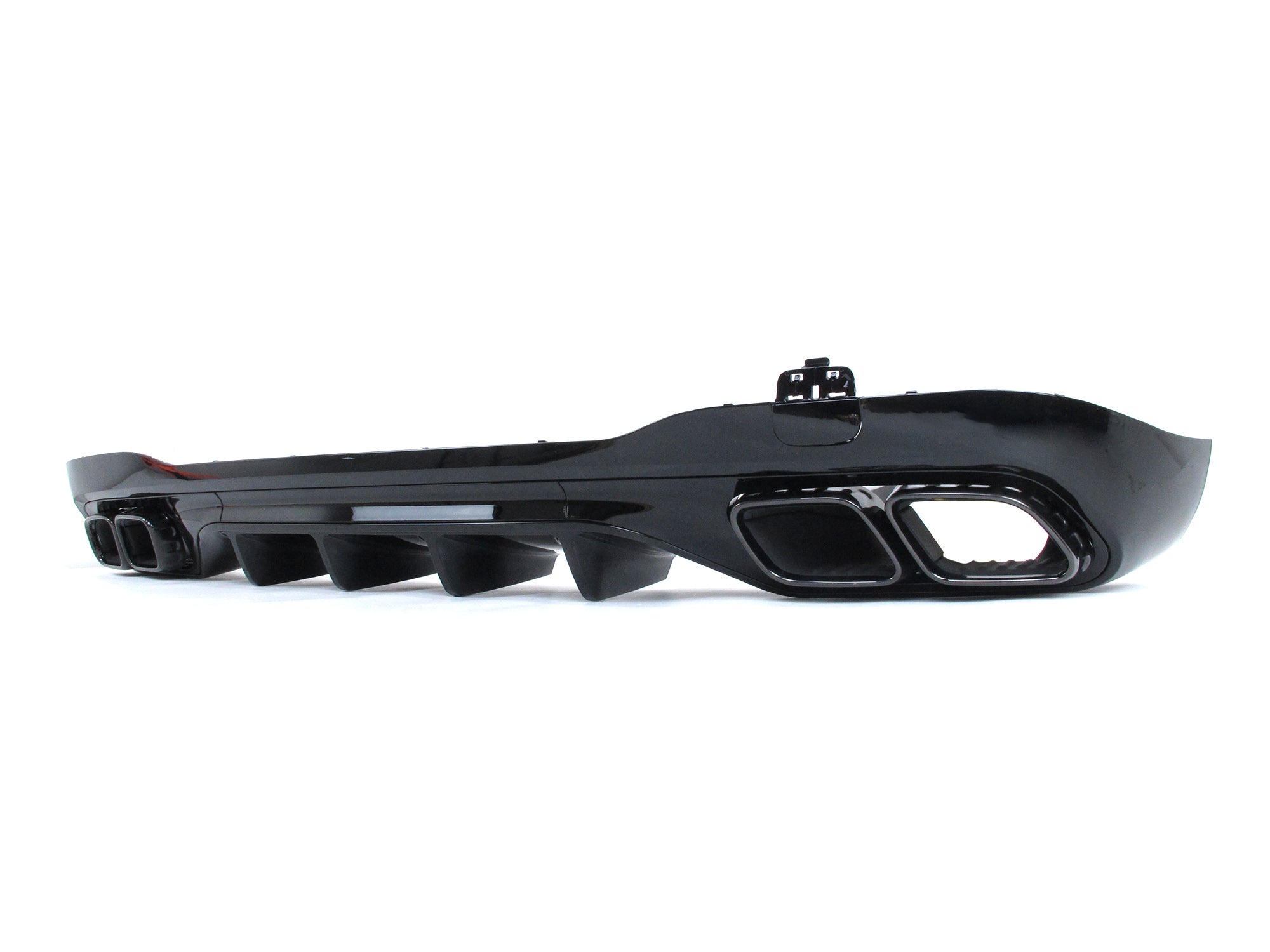 C63 Optik Heckdiffusor Diffusor Auspuff Schwarz Glanz für Mercedes W206 S206 AMG Line C43 AMG 2022+