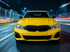 Schwarz LED Kühlergrill Nieren Grill Frontgrill für BMW 3er G20 G21 2023+