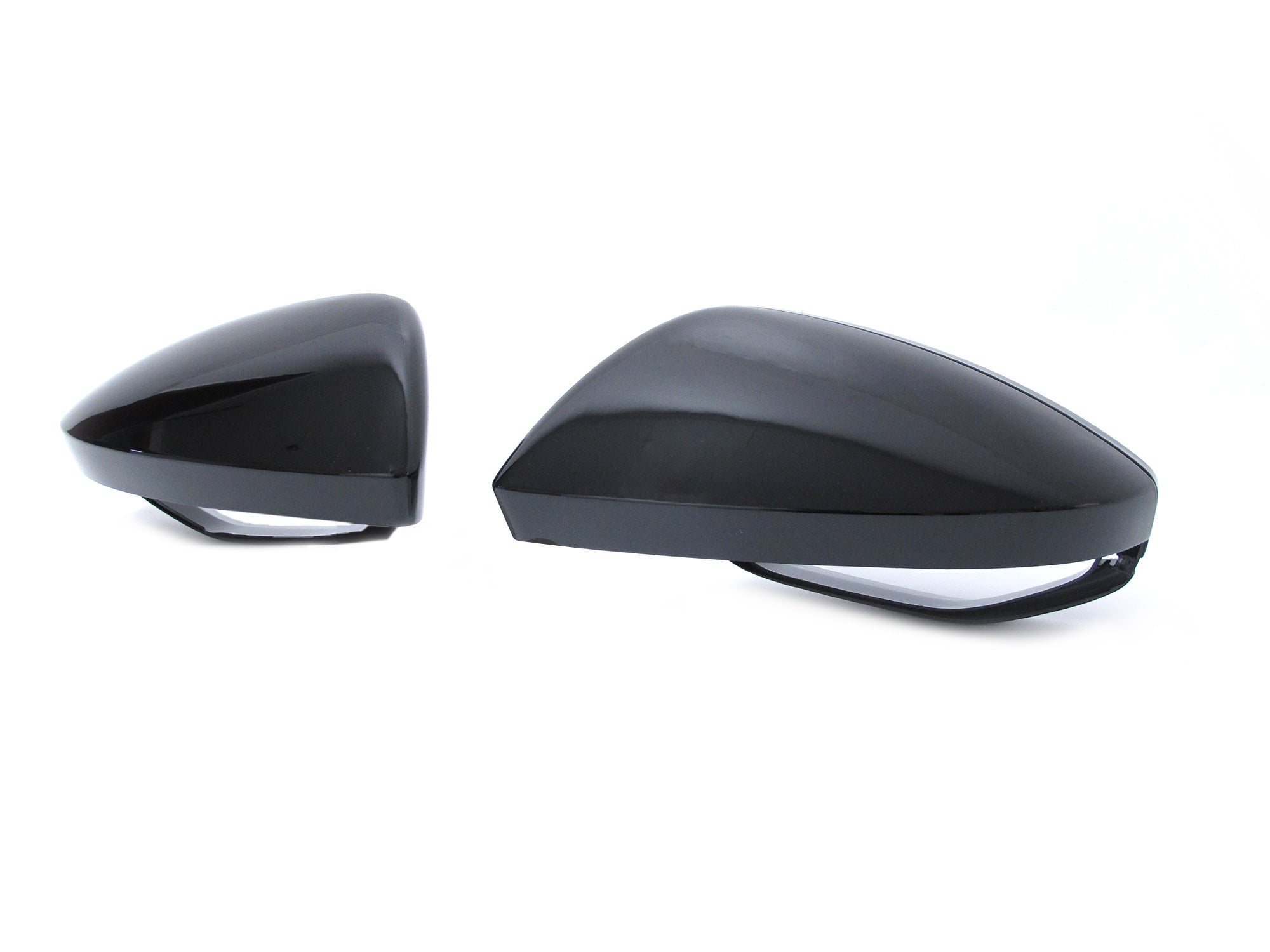 NEU Spiegelkappen Außenspiegel Schwarz Glanz für Audi A6 C8 A7 4K Ohne SideAssist mc145