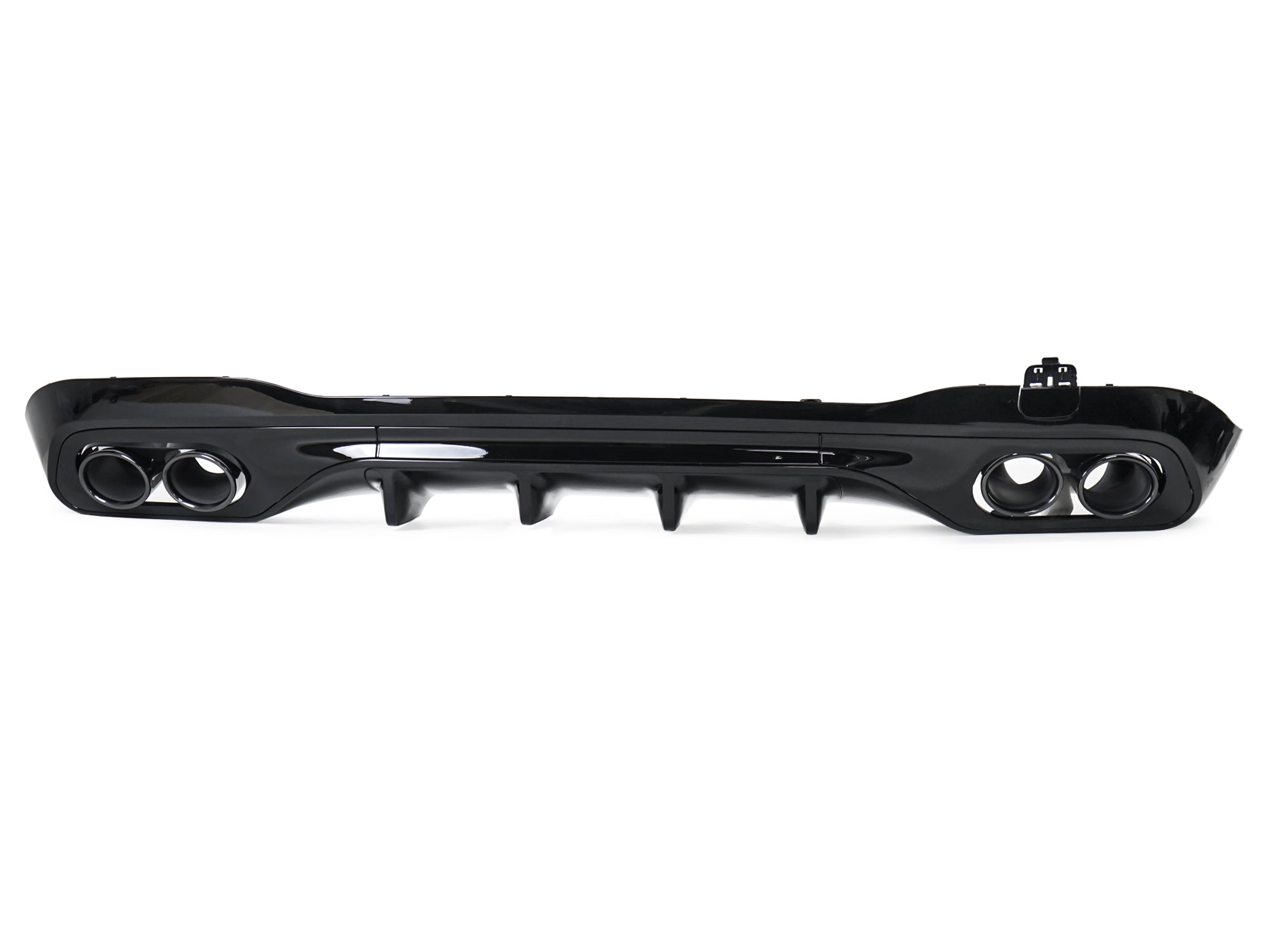 Schwarz Heckdiffusor Endrohre für Mercedes W206 S206 C43 AMG Line 2022+