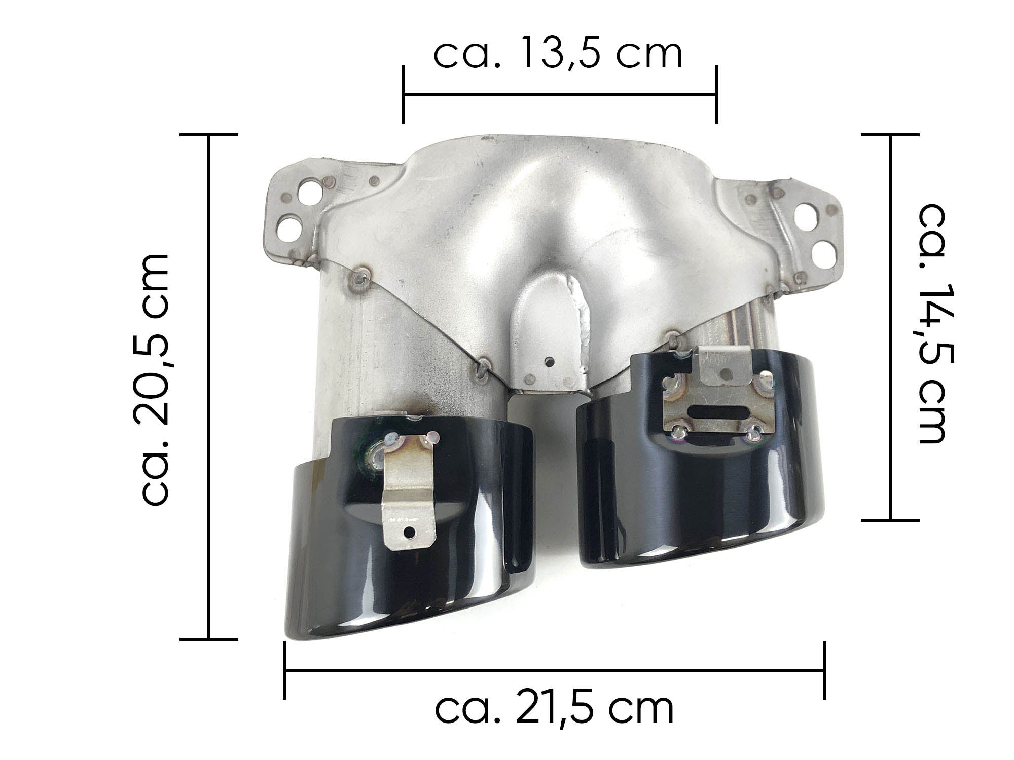 NEU Auspuffblenden Endrohre Exhaust Schwarz für Mercedes Benz W206 S206 2021+