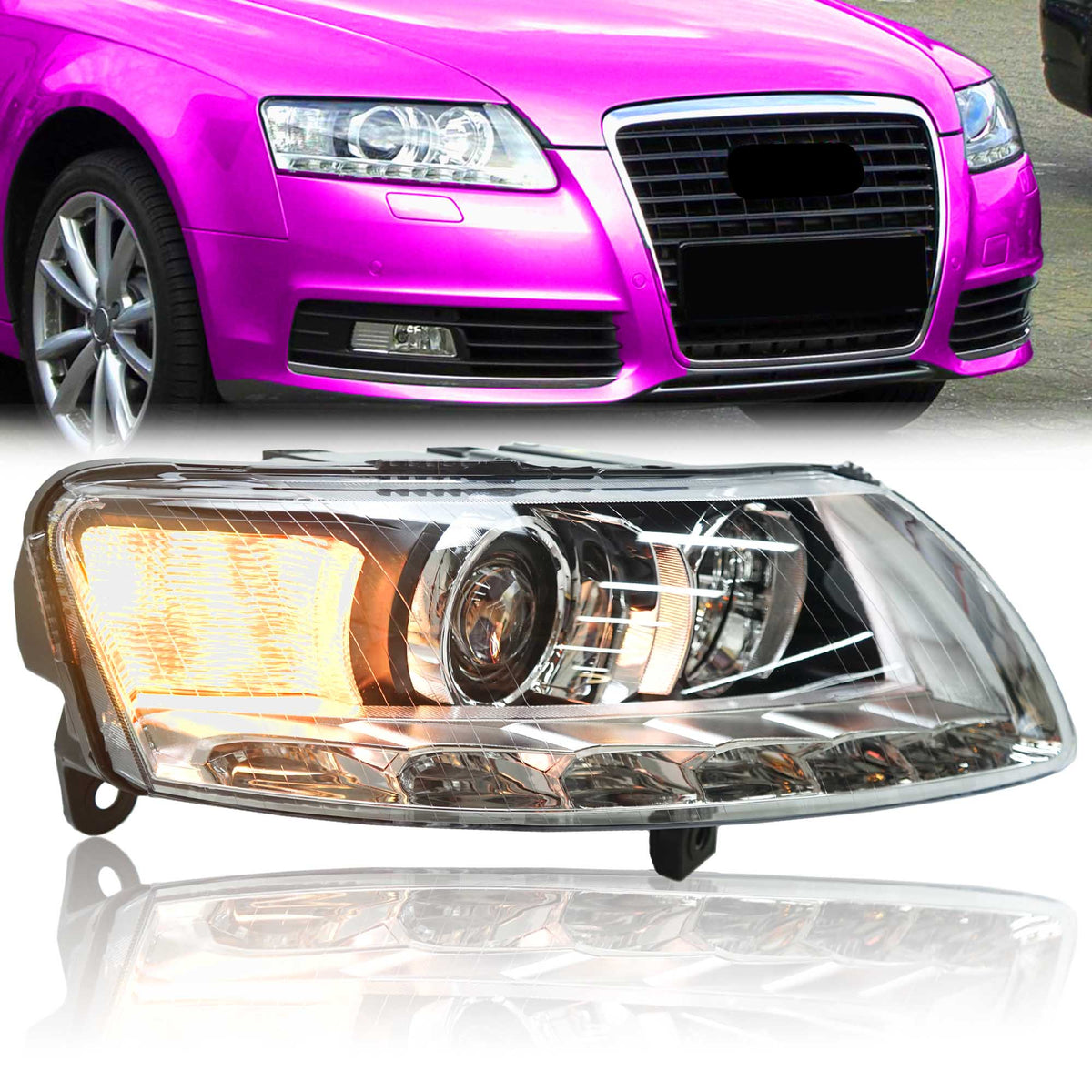 Scheinwerfer Frontscheinwerfer Xenon für Audi A6 C6 2008-2011 Rechts Beifahrerseite