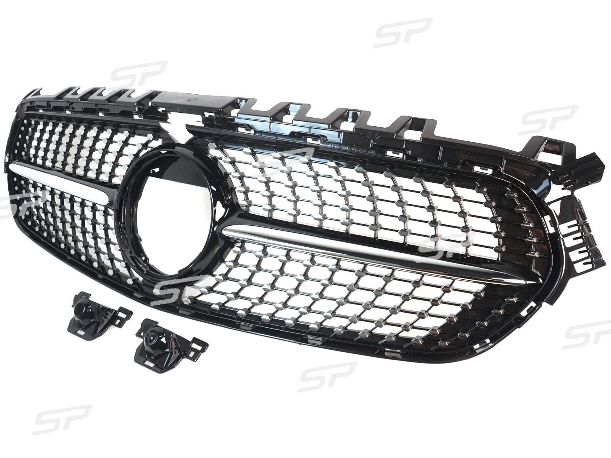NEU Diamant Grill Kühlergrill Frontgrill Schwarz für Mercedes Benz B Klasse W247 2019-2023