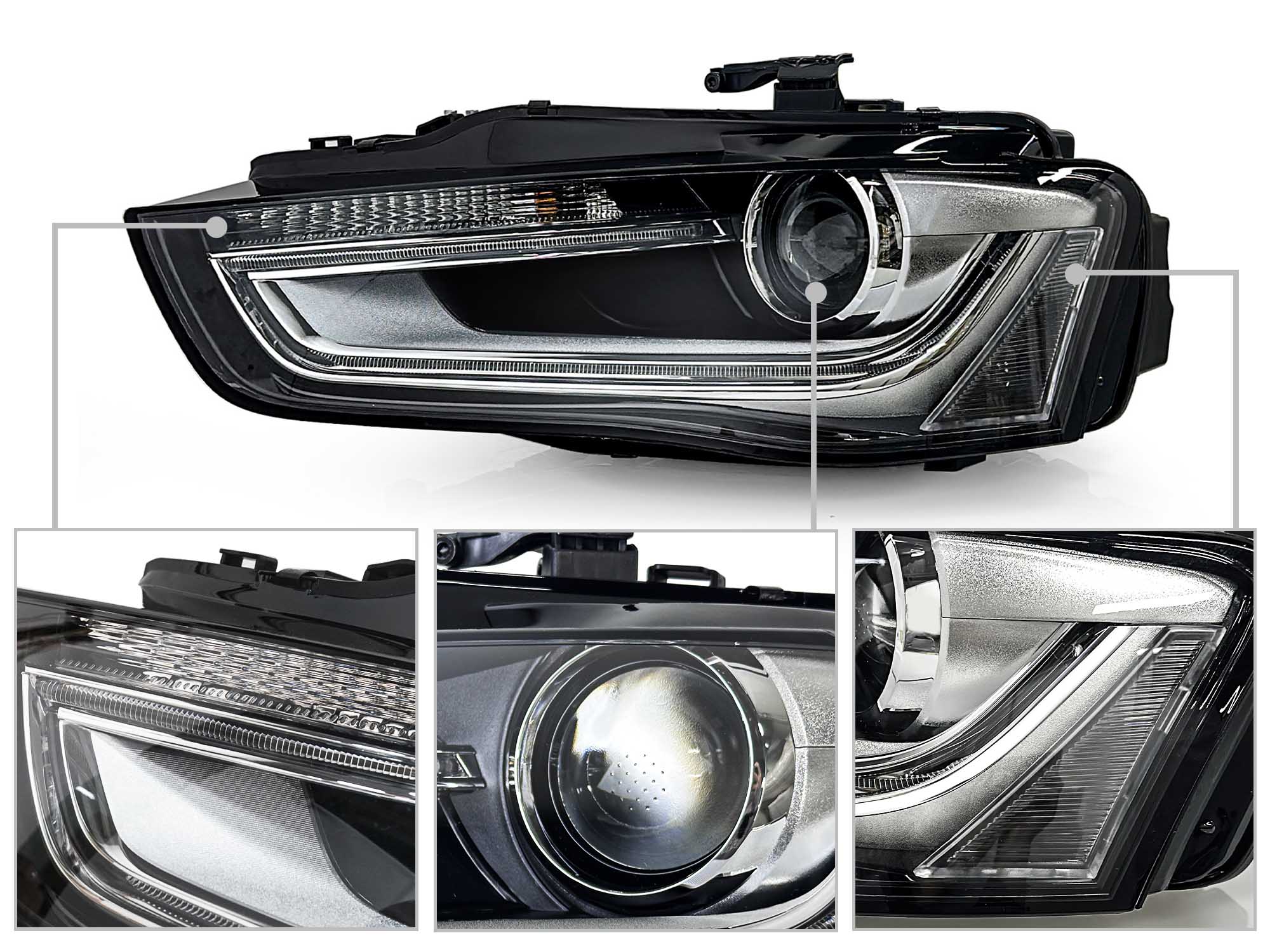 Xenon Scheinwerfer Frontscheinwerfer Tagfahrlicht Links für Audi A4 B8 8K 12-15 8K0941043