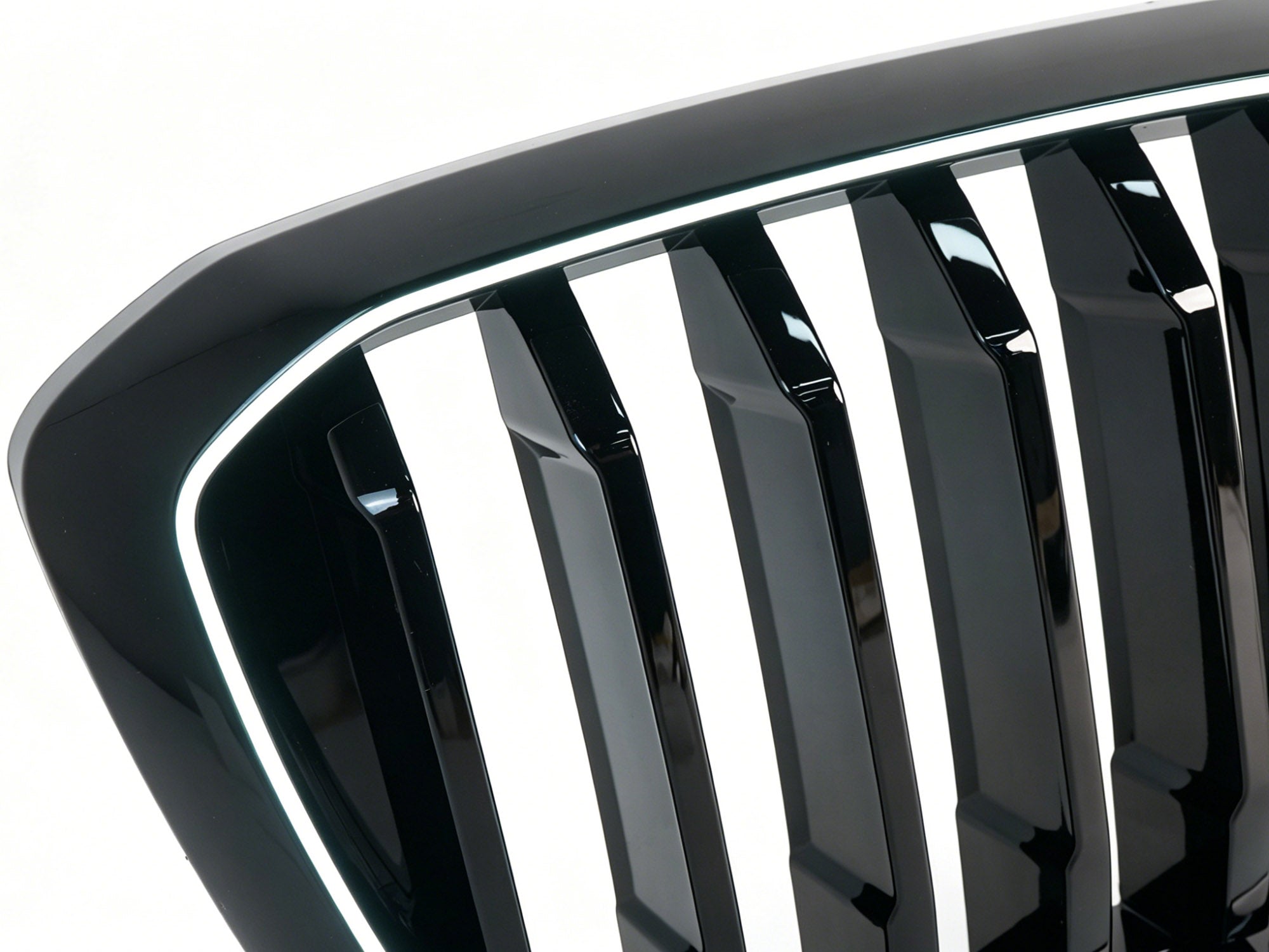 Schwarz Einsteg LED Kühlergrill Frontgrill Grill Nieren für BMW X3 G01 X4 G02 22+ LCI